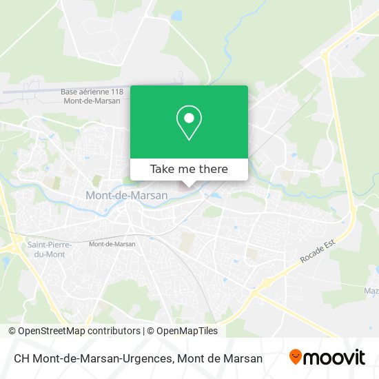 CH Mont-de-Marsan-Urgences map