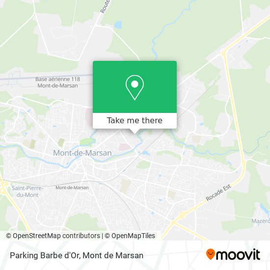 Parking Barbe d'Or map