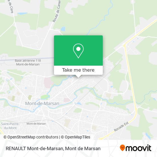 RENAULT Mont-de-Marsan map