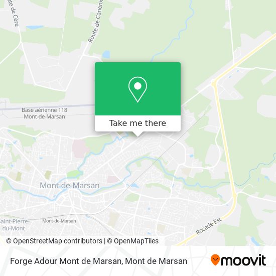 Forge Adour Mont de Marsan map