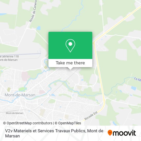 V2v Materiels et Services Travaux Publics map