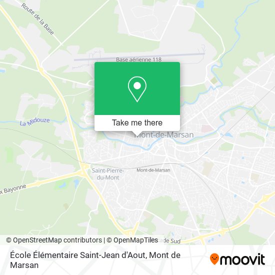 Mapa École Élémentaire Saint-Jean d'Aout