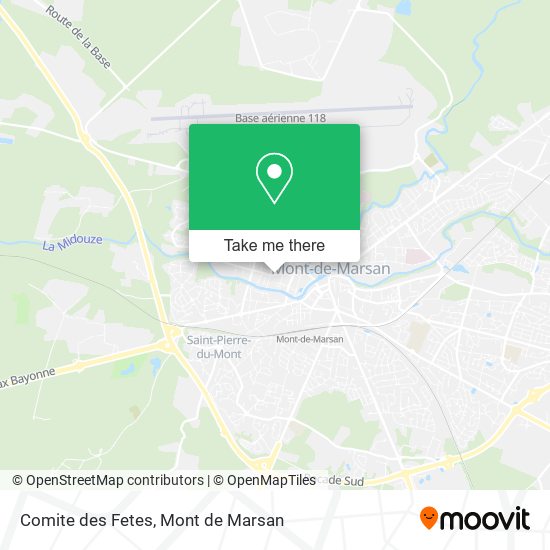 Comite des Fetes map