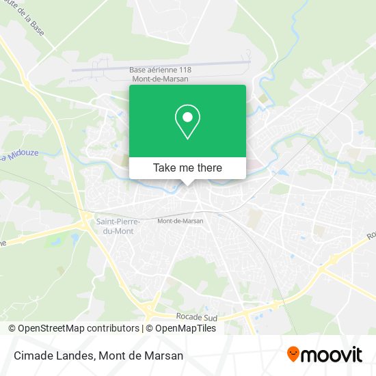 Mapa Cimade Landes