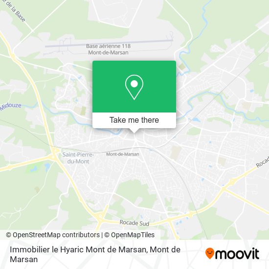 Immobilier le Hyaric Mont de Marsan map