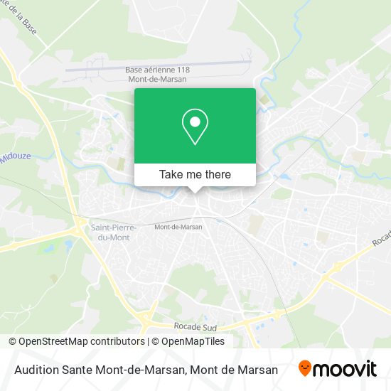 Mapa Audition Sante Mont-de-Marsan