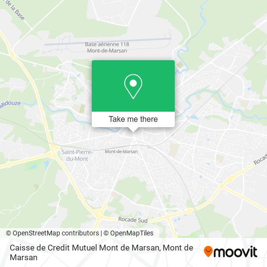 Caisse de Credit Mutuel Mont de Marsan map
