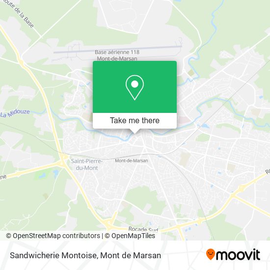 Mapa Sandwicherie Montoise