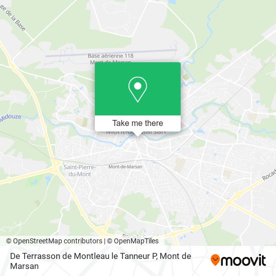 De Terrasson de Montleau le Tanneur P map