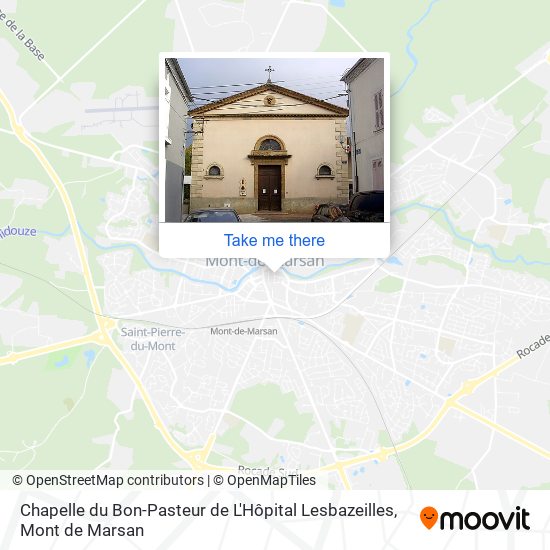 Mapa Chapelle du Bon-Pasteur de L'Hôpital Lesbazeilles
