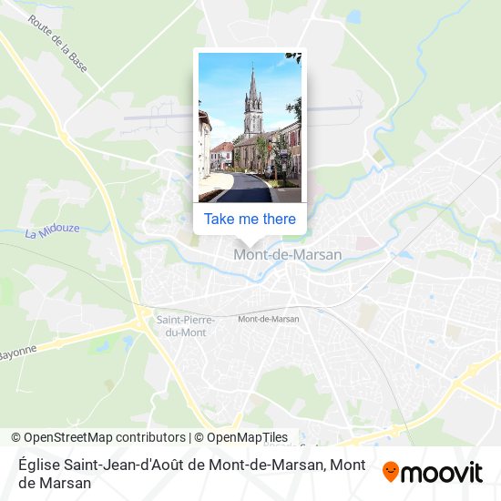 Église Saint-Jean-d'Août de Mont-de-Marsan map