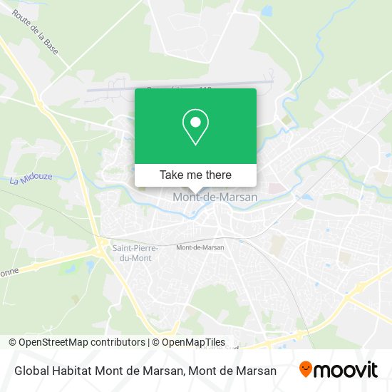 Global Habitat Mont de Marsan map