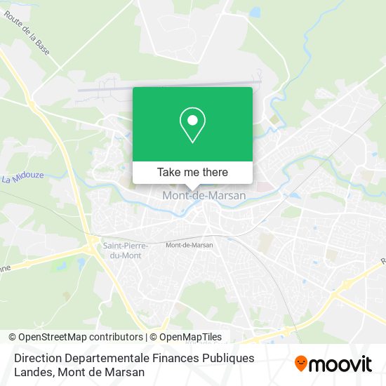 Mapa Direction Departementale Finances Publiques Landes