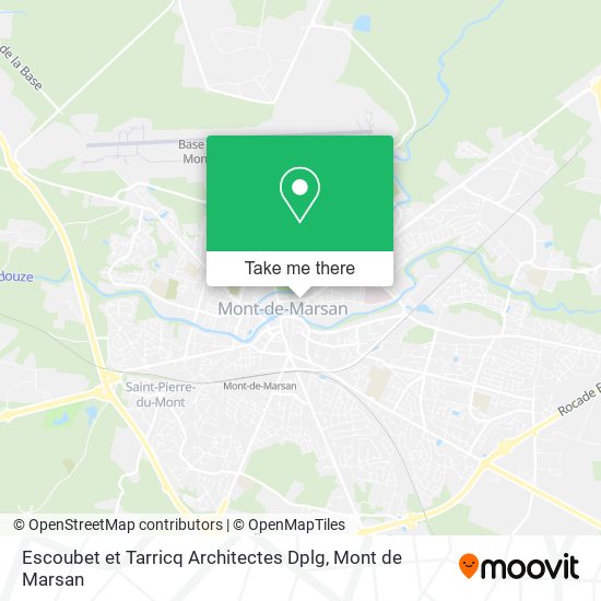 Mapa Escoubet et Tarricq Architectes Dplg