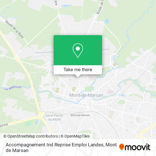 Accompagnement Ind Reprise Emploi Landes map
