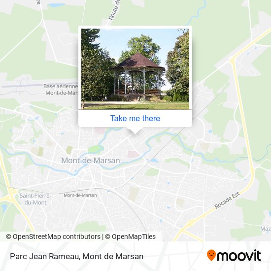 Mapa Parc Jean Rameau
