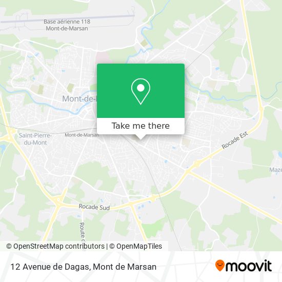 12 Avenue de Dagas map