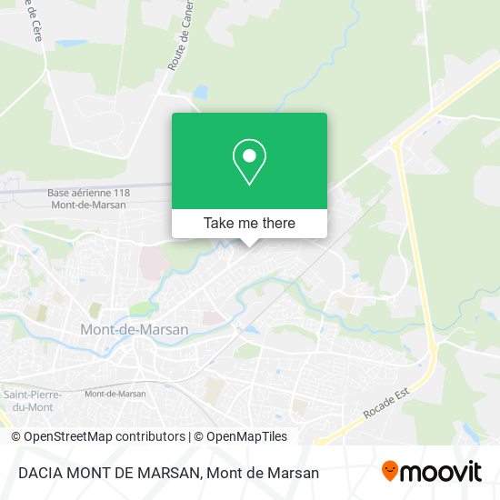 Mapa DACIA MONT DE MARSAN