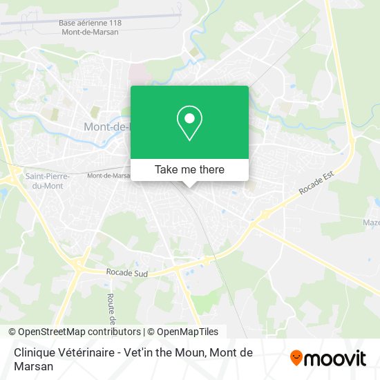 Clinique Vétérinaire - Vet'in the Moun map