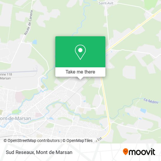 Sud Reseaux map
