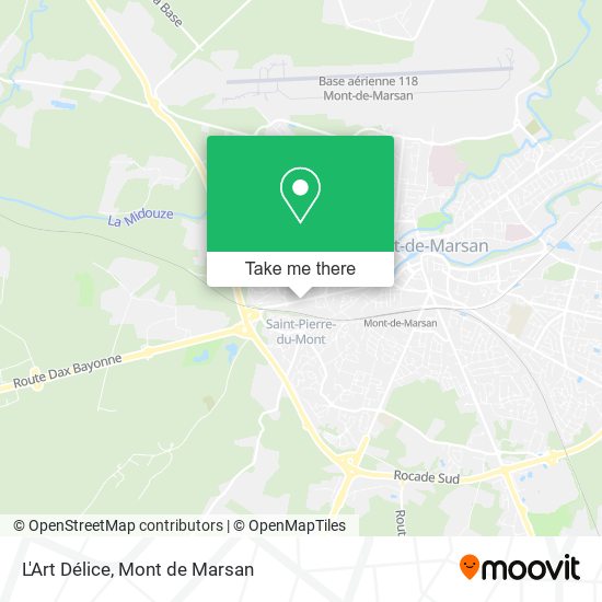 L'Art Délice map