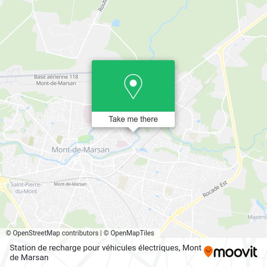 Station de recharge pour véhicules électriques map