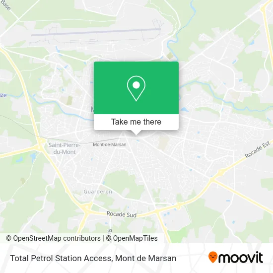 Total Petrol Station Access map