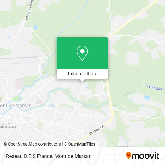 Reseau D.E.S France map