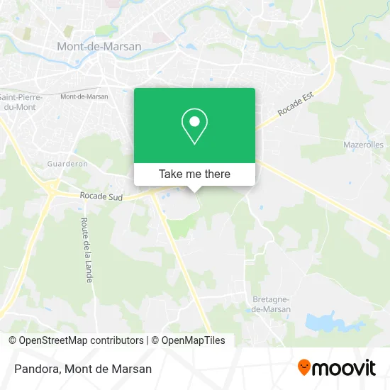 Pandora map