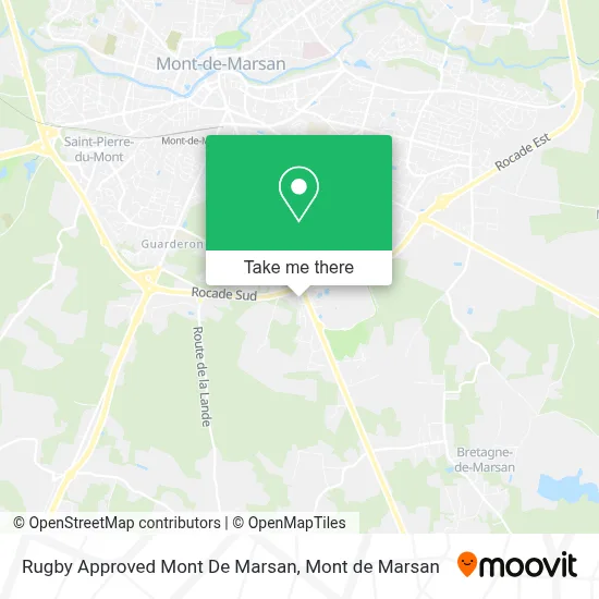 Rugby Approved Mont De Marsan map