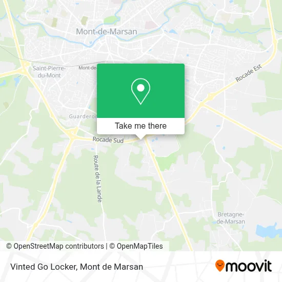 Vinted Go Locker map