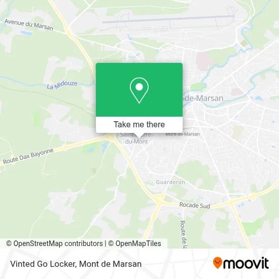 Vinted Go Locker map