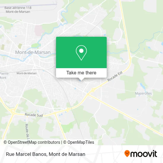 Mapa Rue Marcel Banos