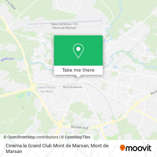 Cinéma le Grand Club Mont de Marsan map