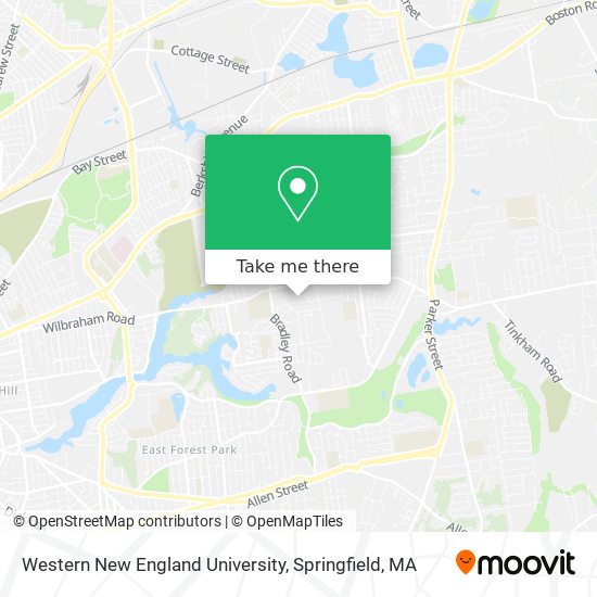 Western New England University Map How To Get To Western New England University In Springfield By Bus?