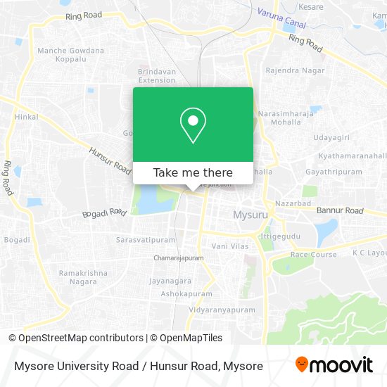 Mysore University Road / Hunsur Road map