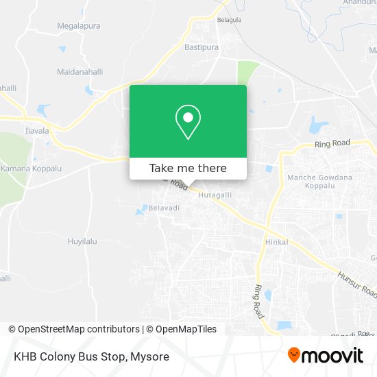 KHB Colony Bus Stop map