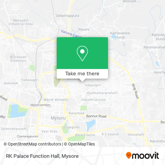 RK Palace Function Hall map