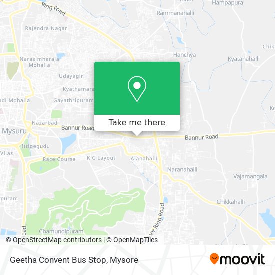 Geetha Convent Bus Stop map