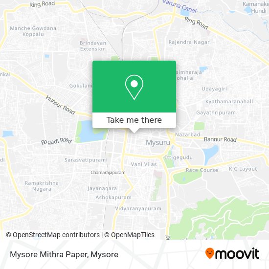 Mysore Mithra Paper map