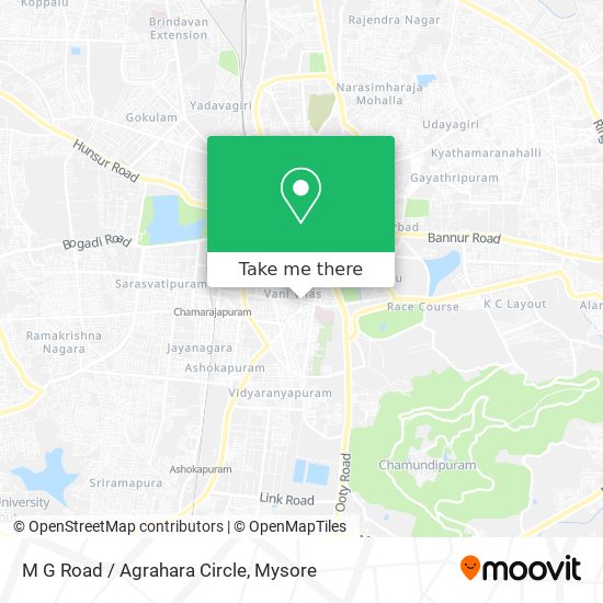 M G Road / Agrahara Circle map