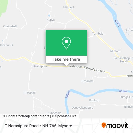 T Narasipura Road / NH-766 map