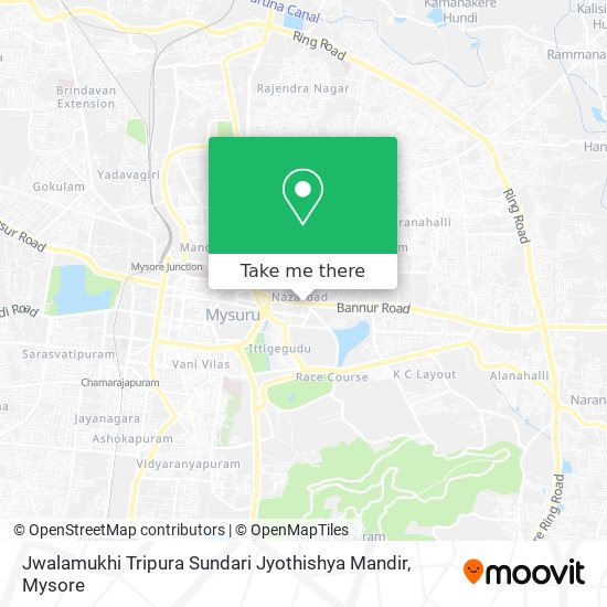 Jwalamukhi Tripura Sundari Jyothishya Mandir map