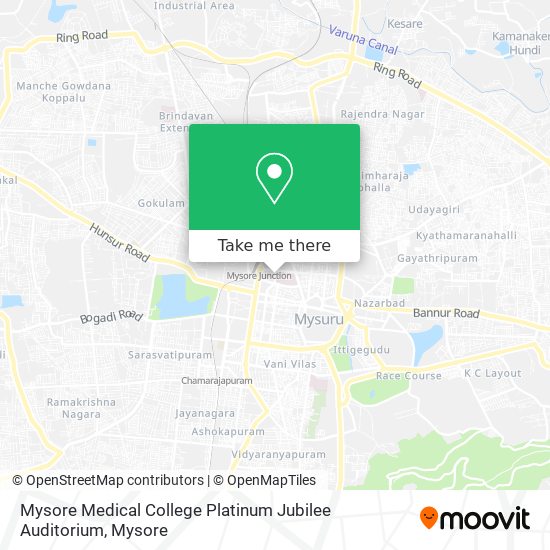 Mysore Medical College Platinum Jubilee Auditorium map