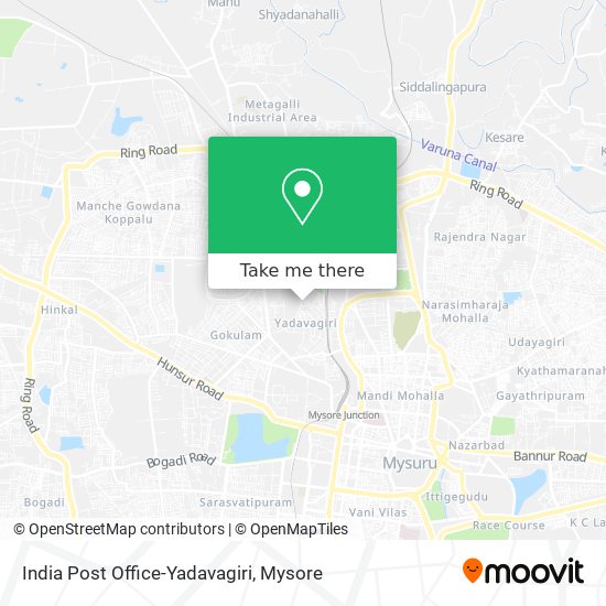 India Post Office-Yadavagiri map