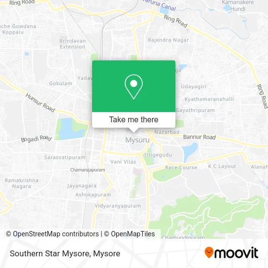 Southern Star Mysore map