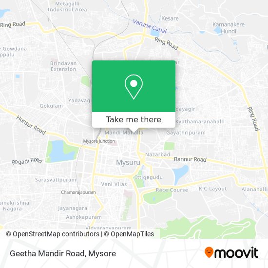 Geetha Mandir Road map