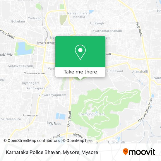 Karnataka Police Bhavan, Mysore map