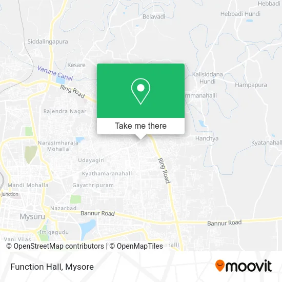 Function Hall map