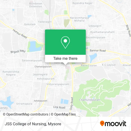 JSS College of Nursing map
